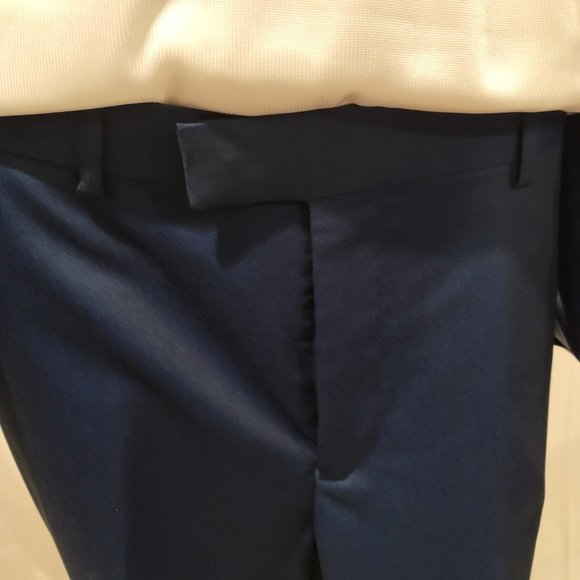 NWT Tazio Italian Men's Royal Blue & Navy Blue Suit wedding groom or guest - Picture 5 of 6